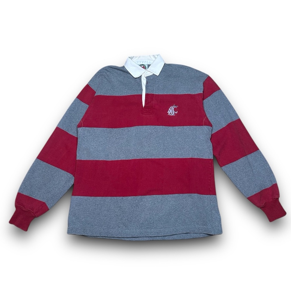 WASHINGTON STATE COUGARS RUGBY SHIRT (100% COTTON)